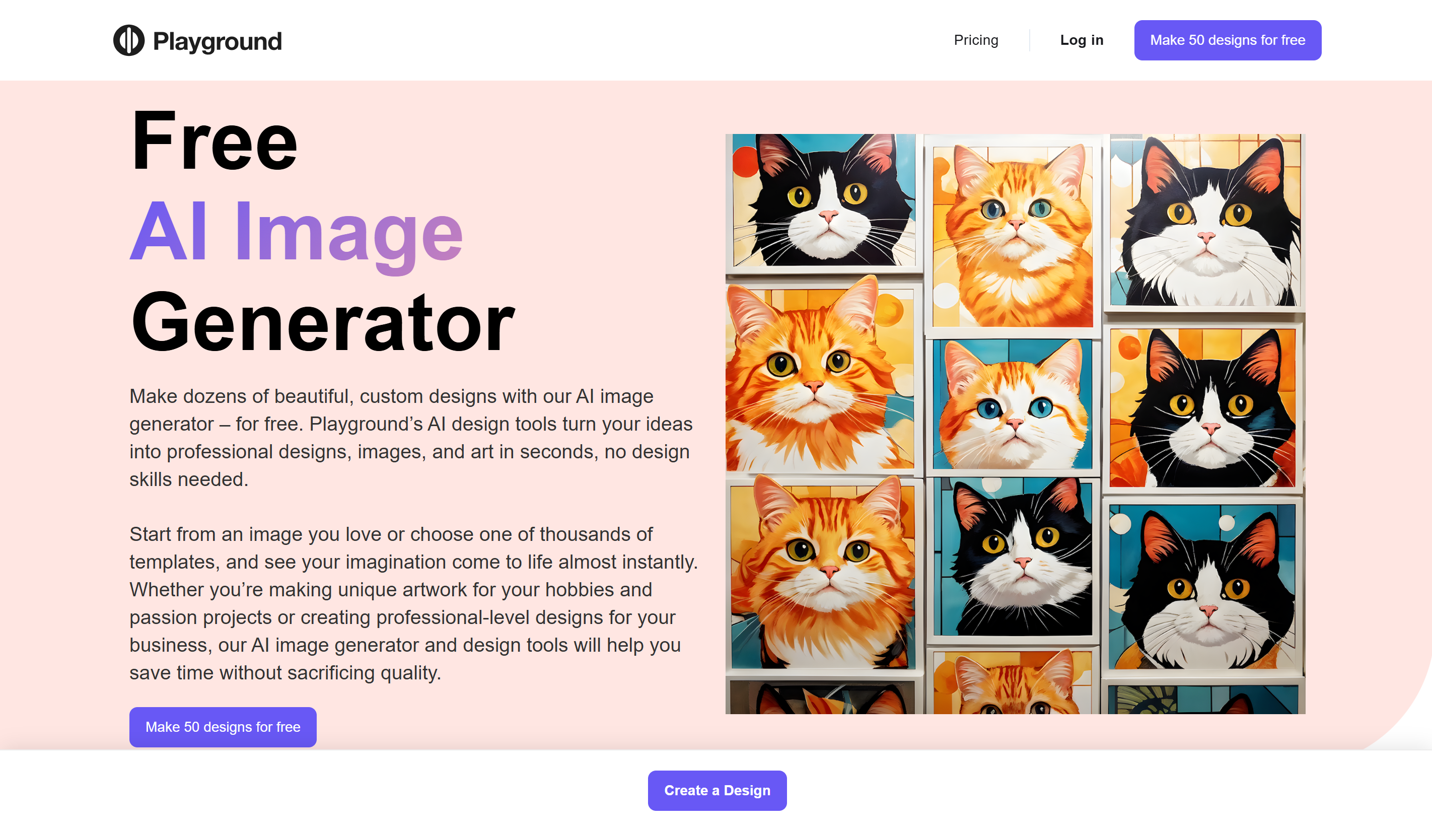 Playground AI image generator