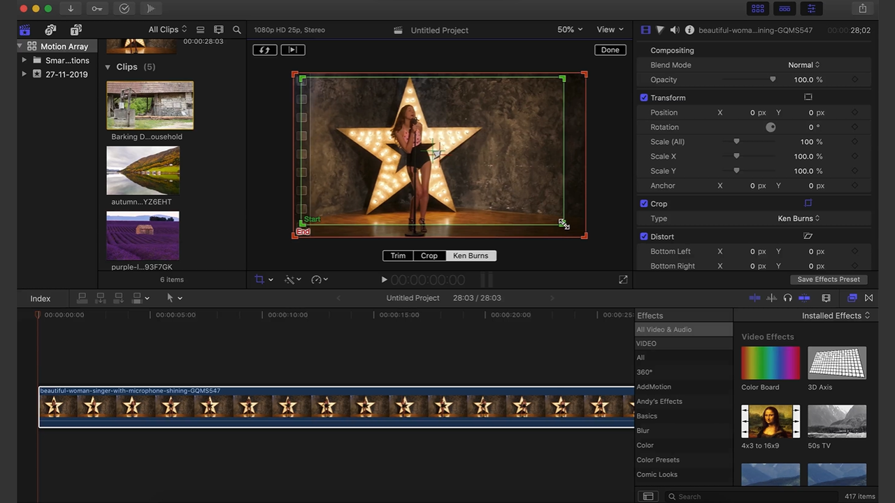 Customize effect