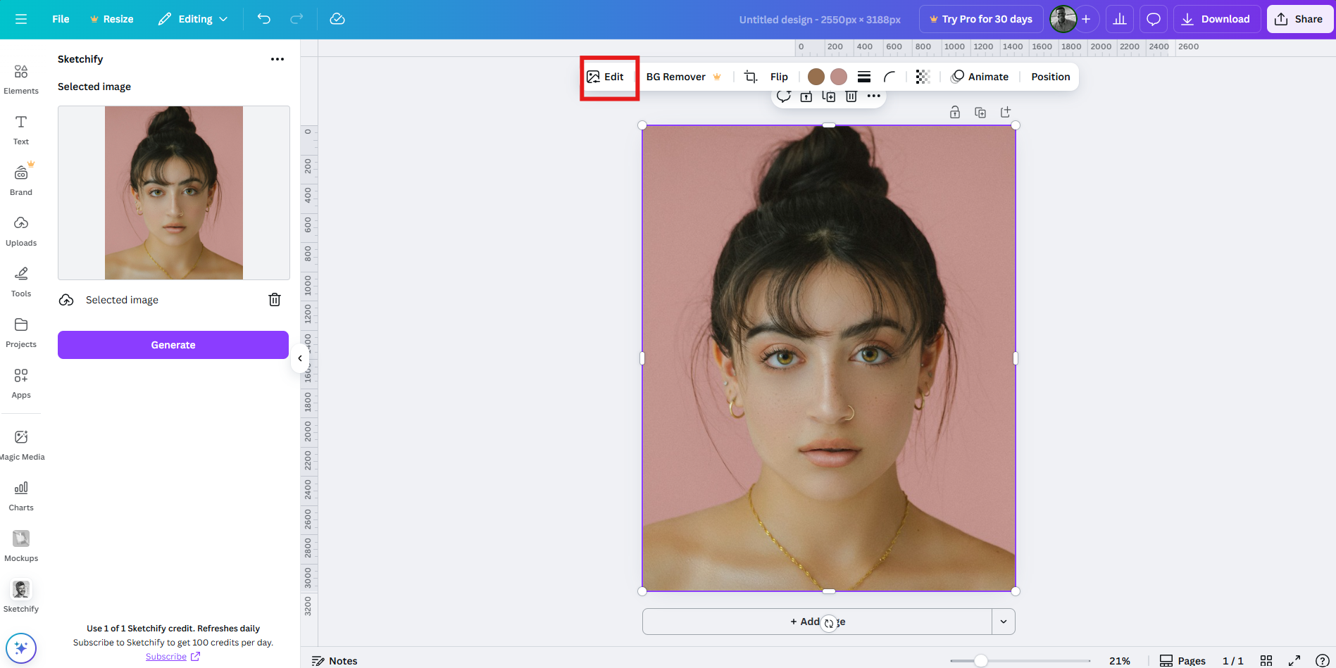 Turn my photo into a painting