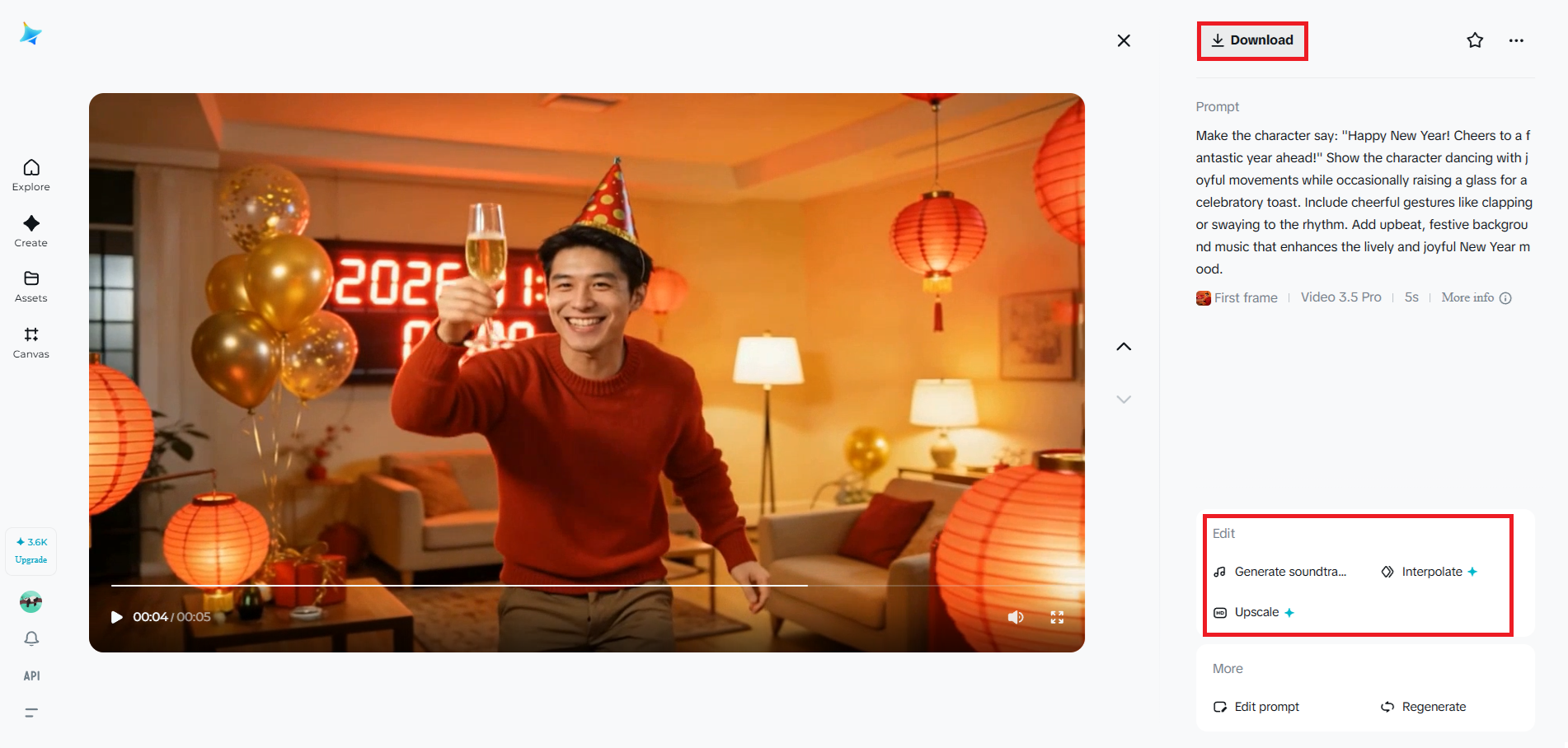 Preview, adjust, and download