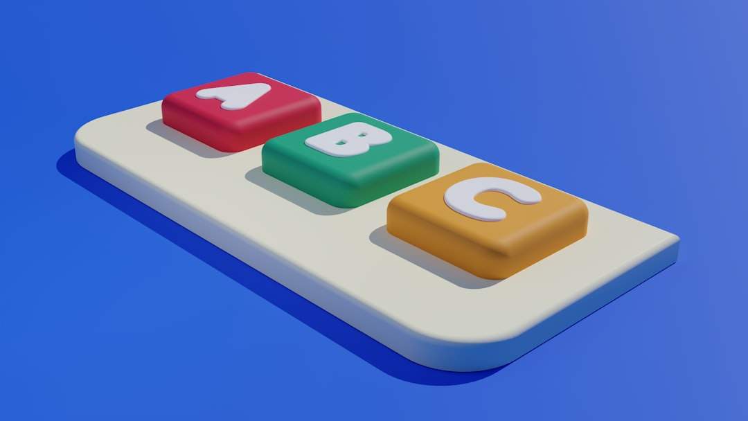 Bold animated text blocks with CTA