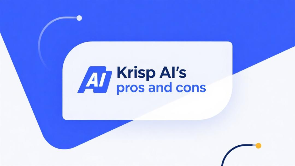 Mga benepisyo at limitasyon ng Krisp AI