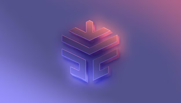 3D and futuristic logo