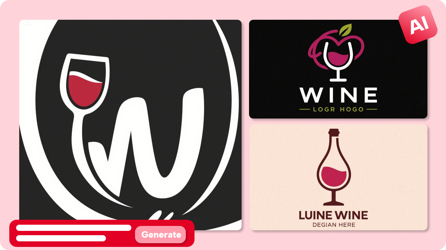 Vin logotyp design