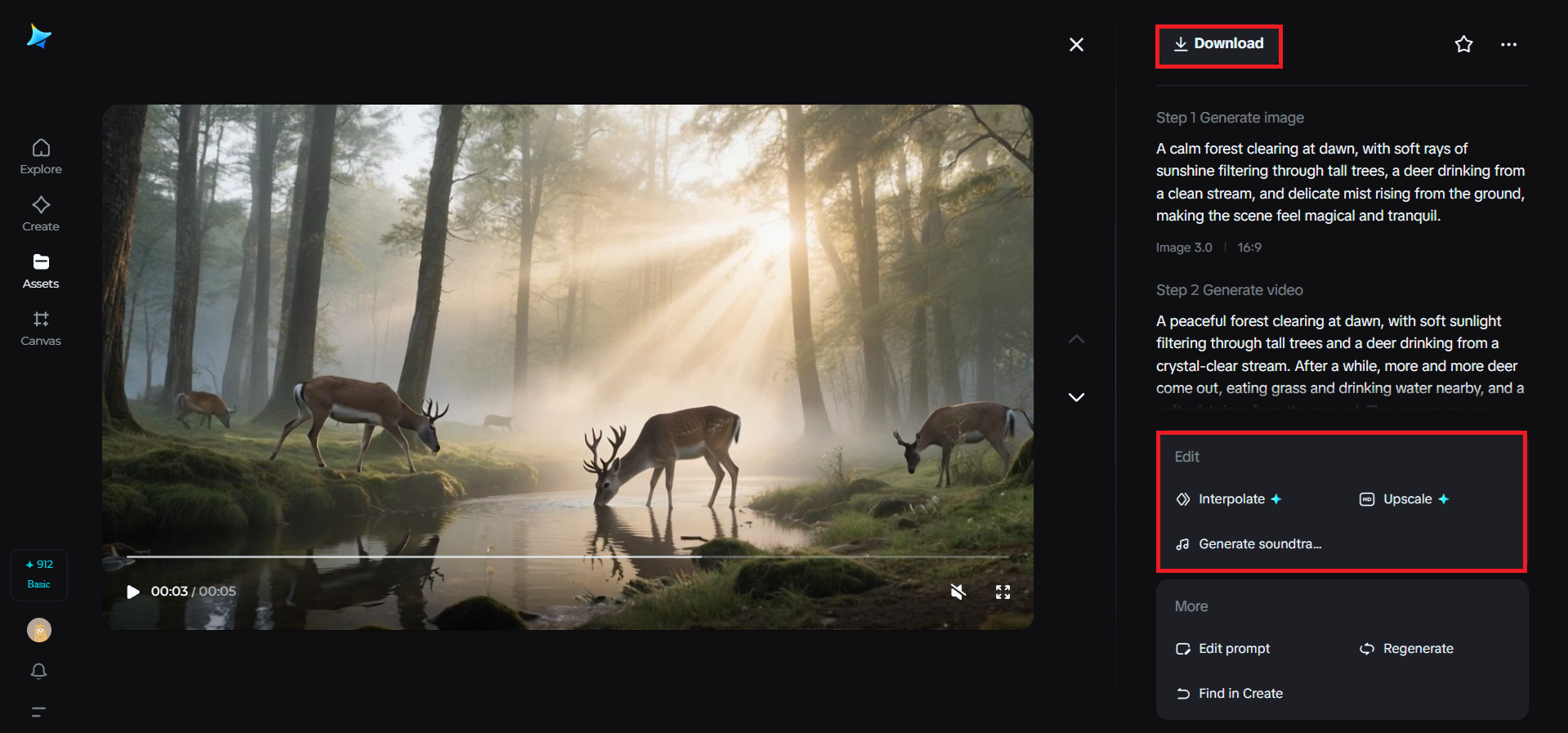 Modifier et télécharger la vidéo