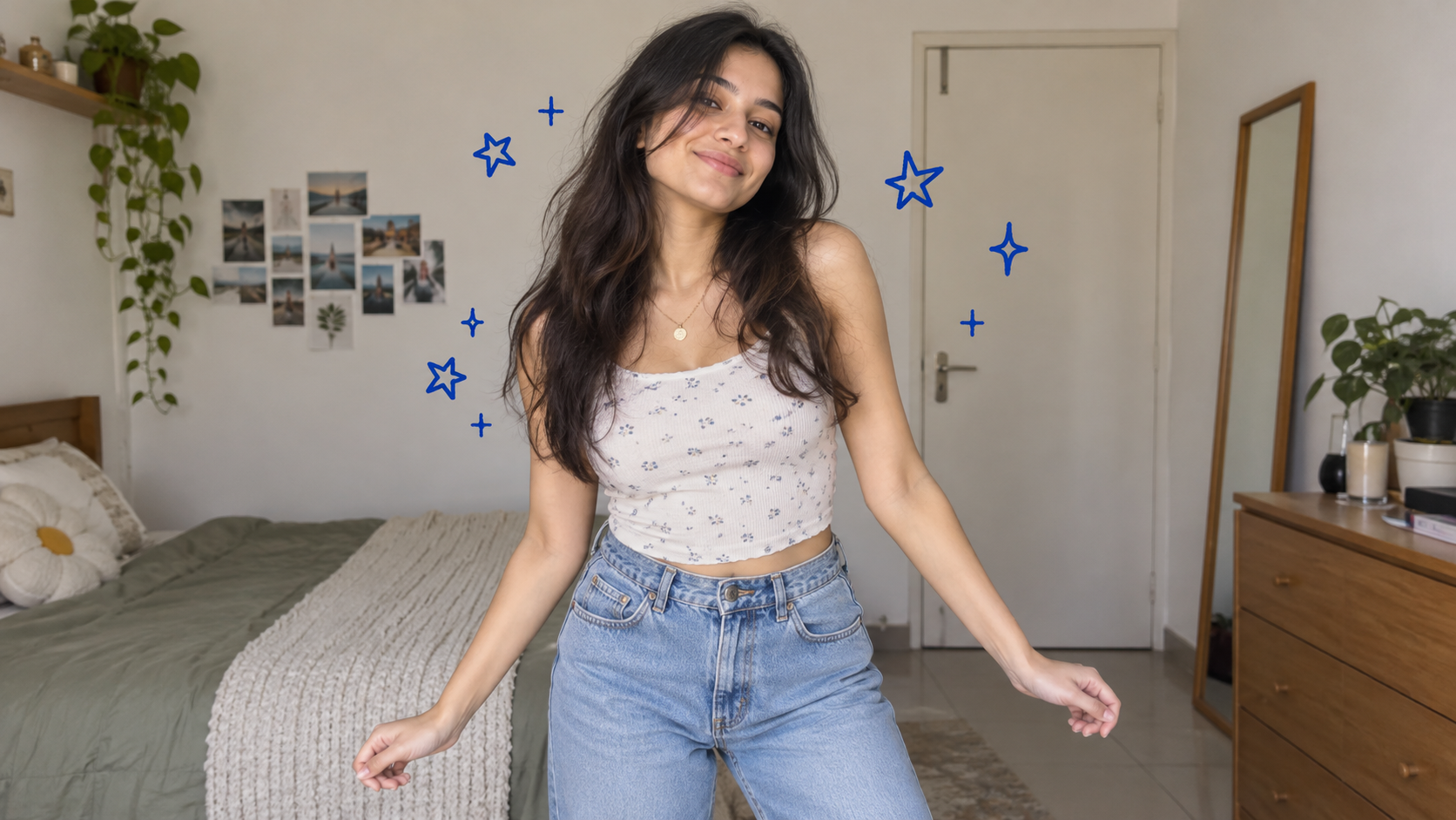 chalry chalry waal blue stars ai video prompts example created for the Dreamina guide