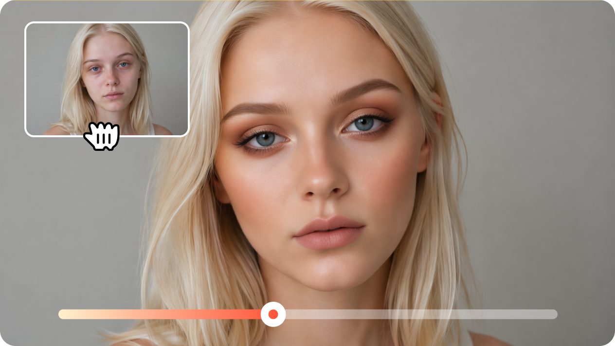 Bring your selfie to life with a full glam reveal with image-to-video