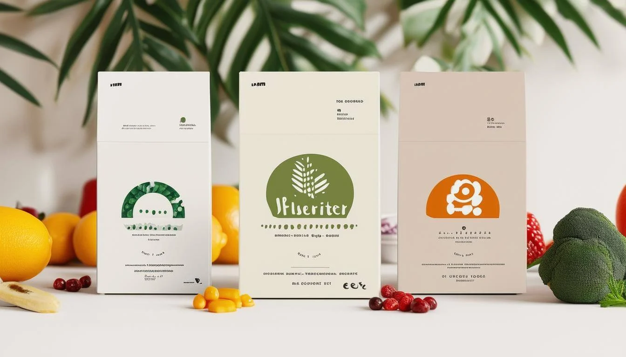 Minimalist and simplified packaging designs