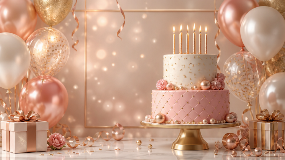 Birthday Poster Design 16:9 visual