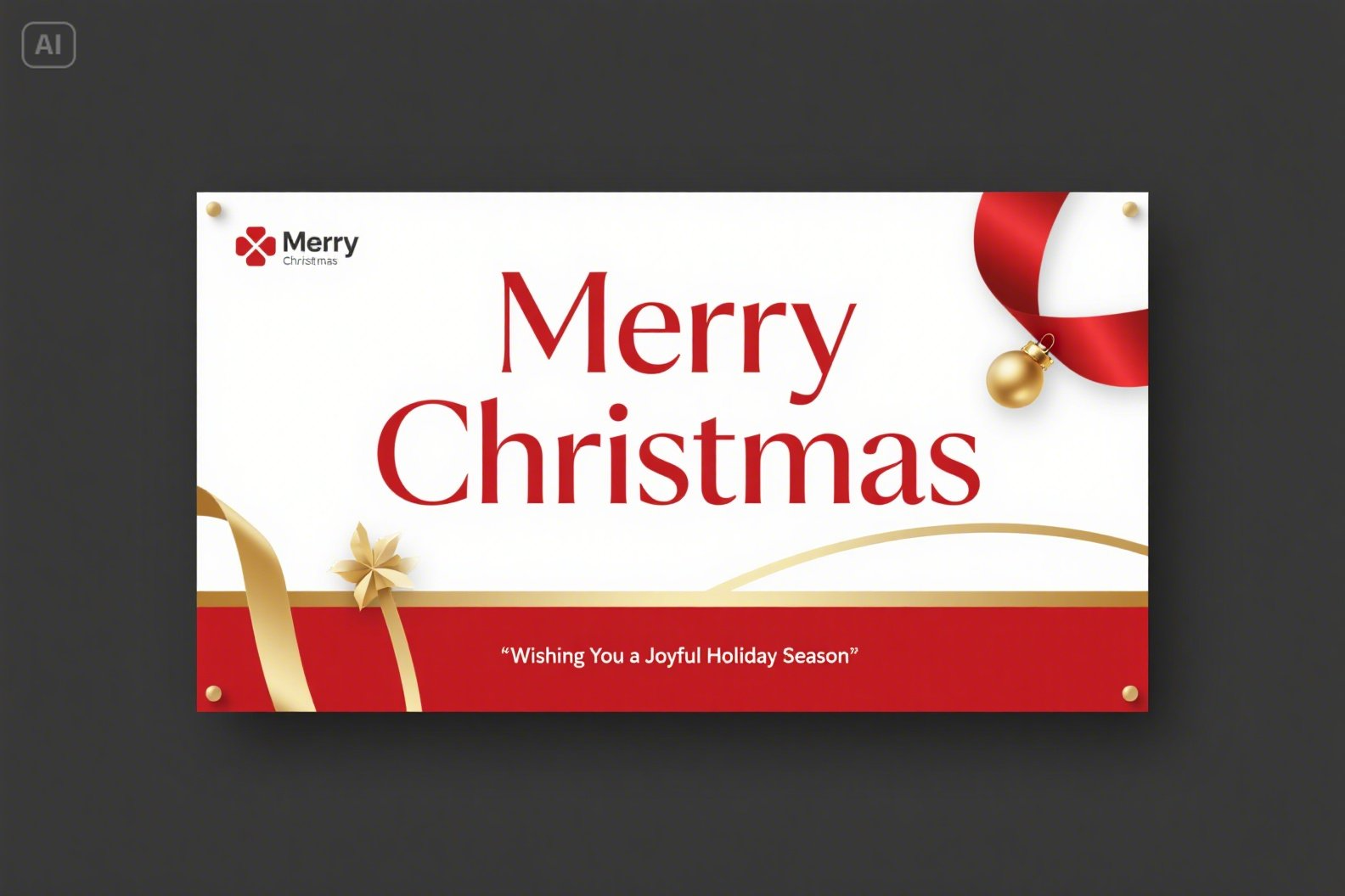 Merry Christmas banners for businesses