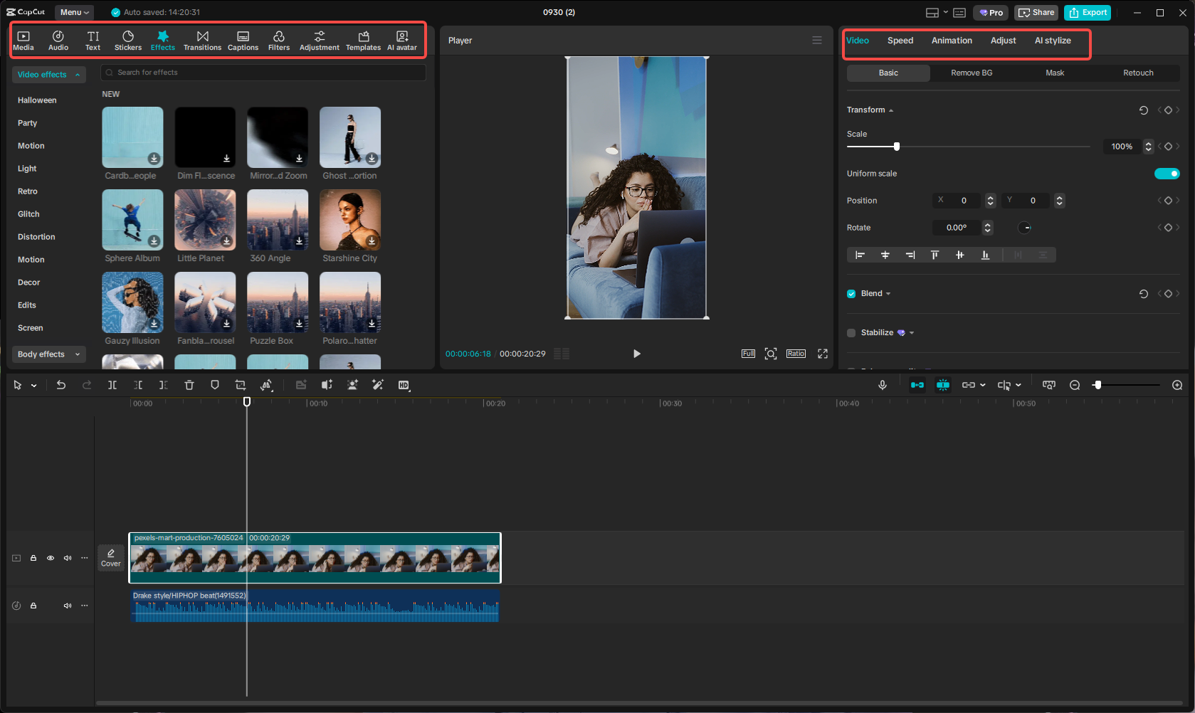 Custom edit Instagram content