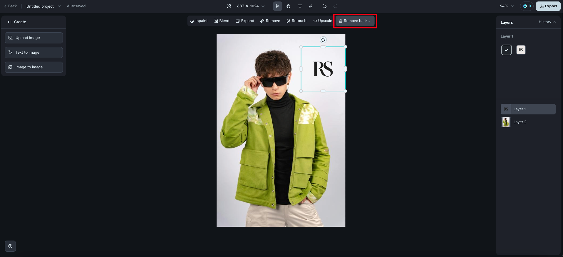 insert logo on picture for free