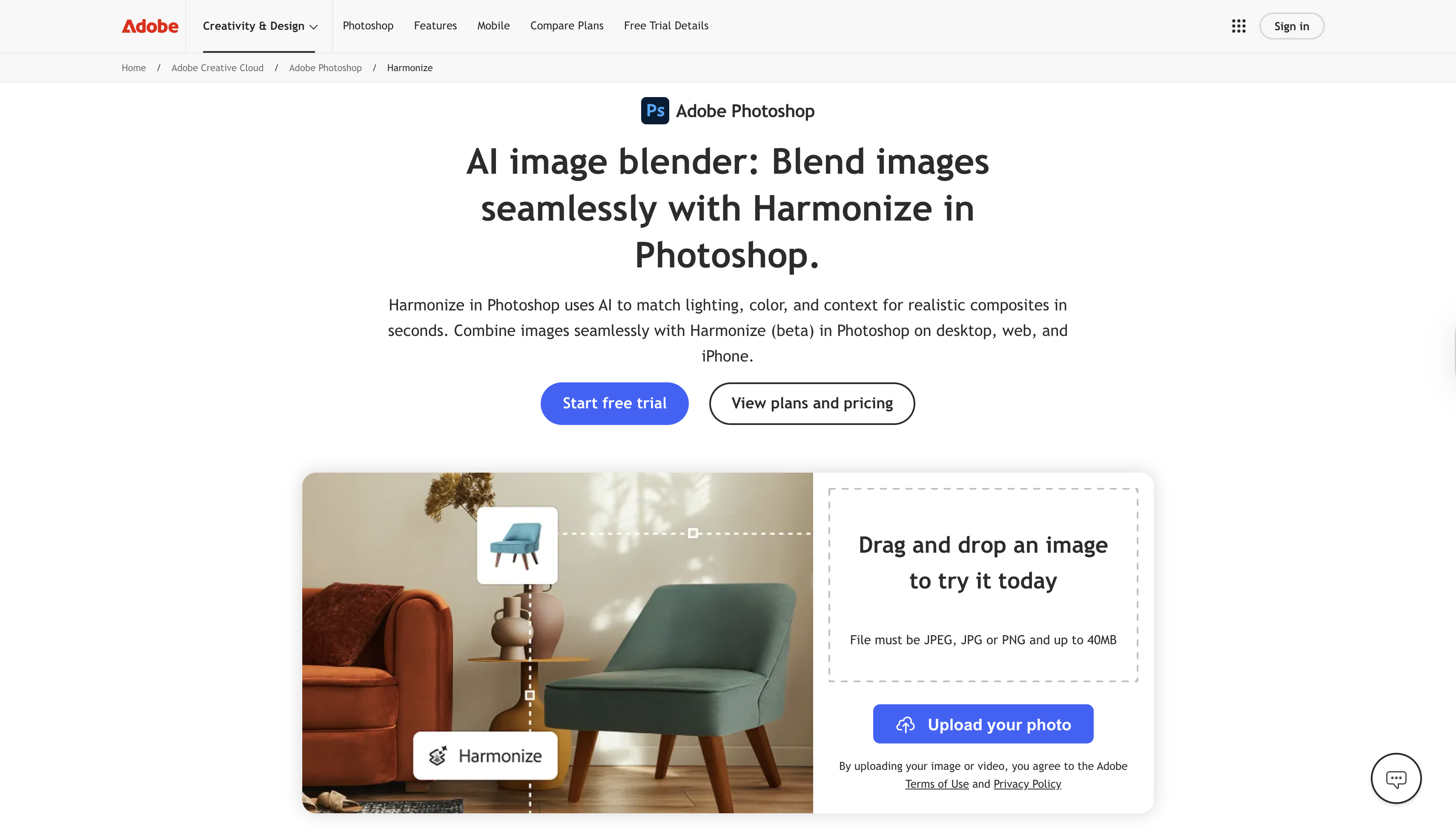 Adobe photoshop inteface
