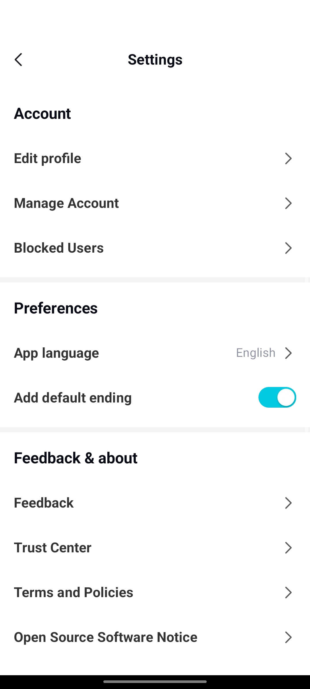 Personal account management in CapCut