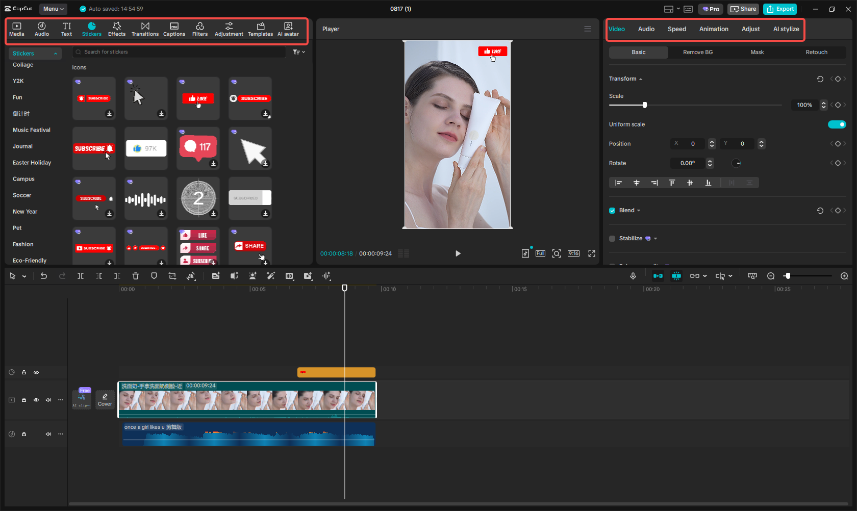 Anpassa Facebook-annonsvideo