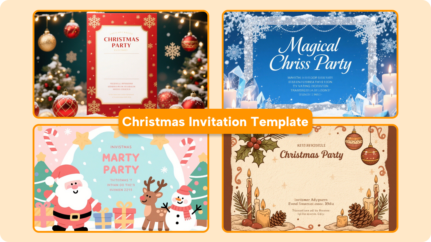 christmas invitation template free