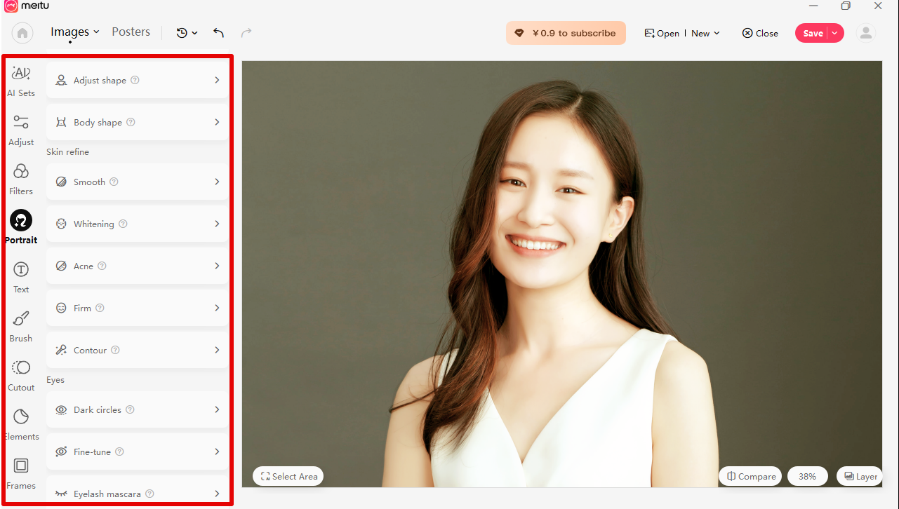 I-edit ang larawan sa Meitu