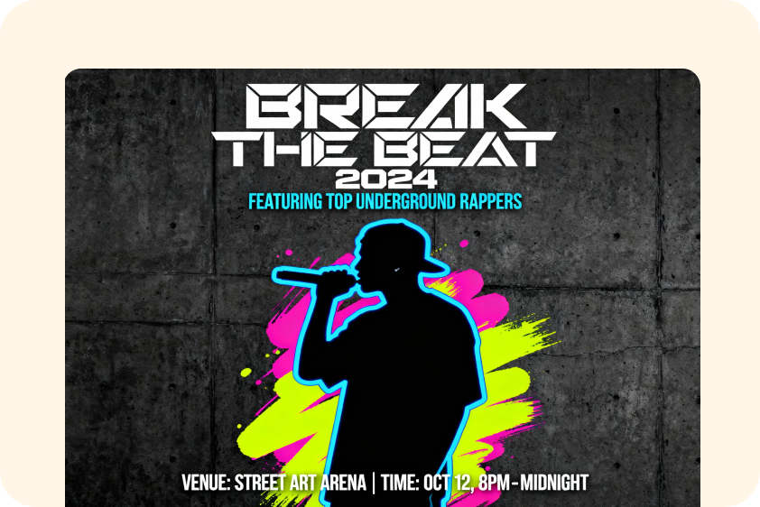 CapCut's graffiti generation for merchandise design