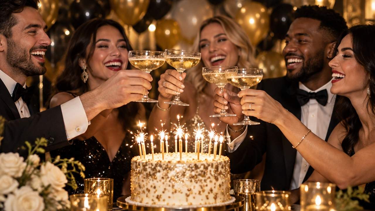 Tren Ulang Tahun AI Champagne: Buat Tren AI Online | Dreamina