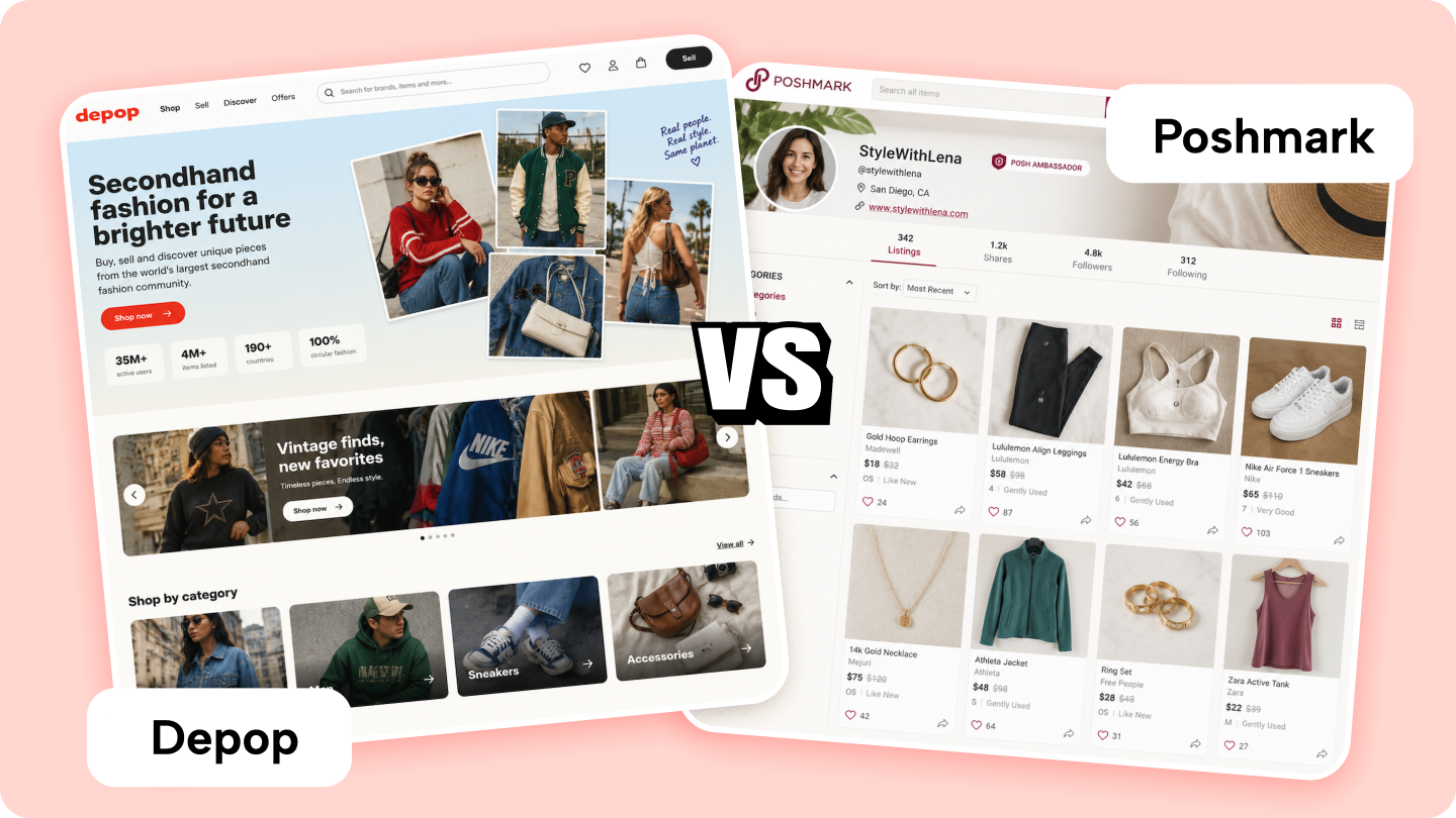 DepopとPoshmarkの完全なマーケットプレイス比較
