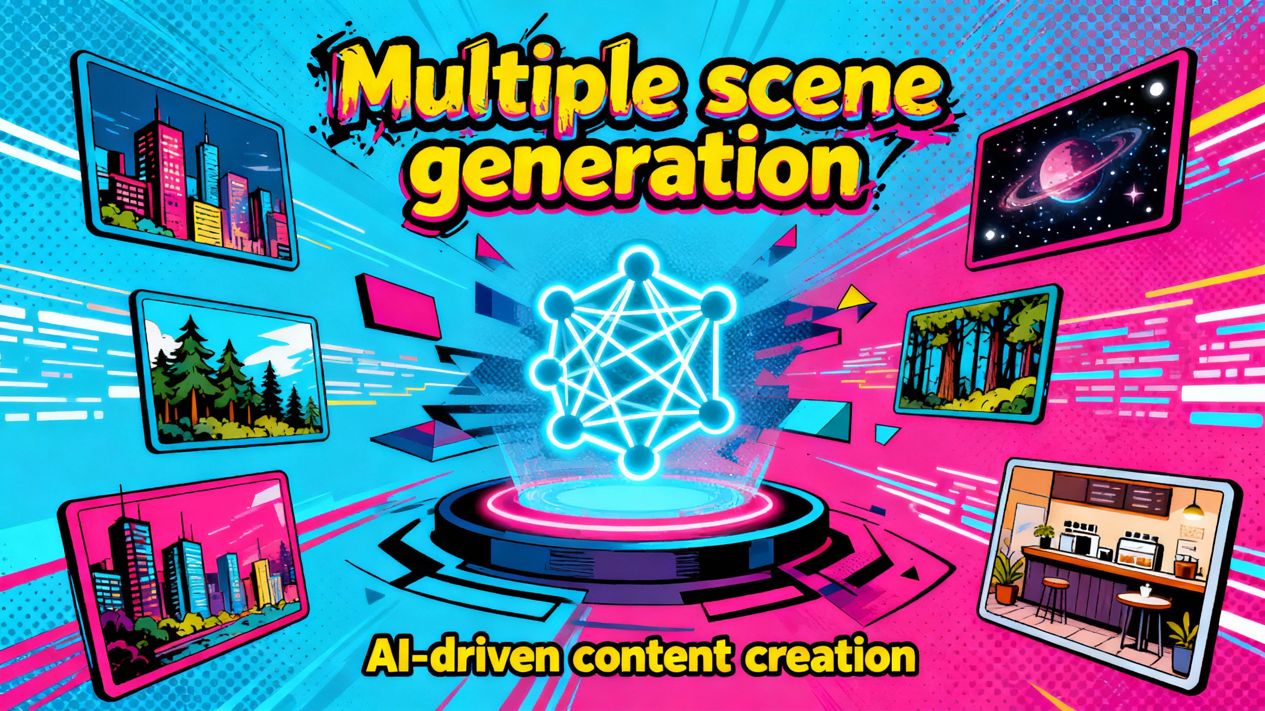 Multiple scene generation