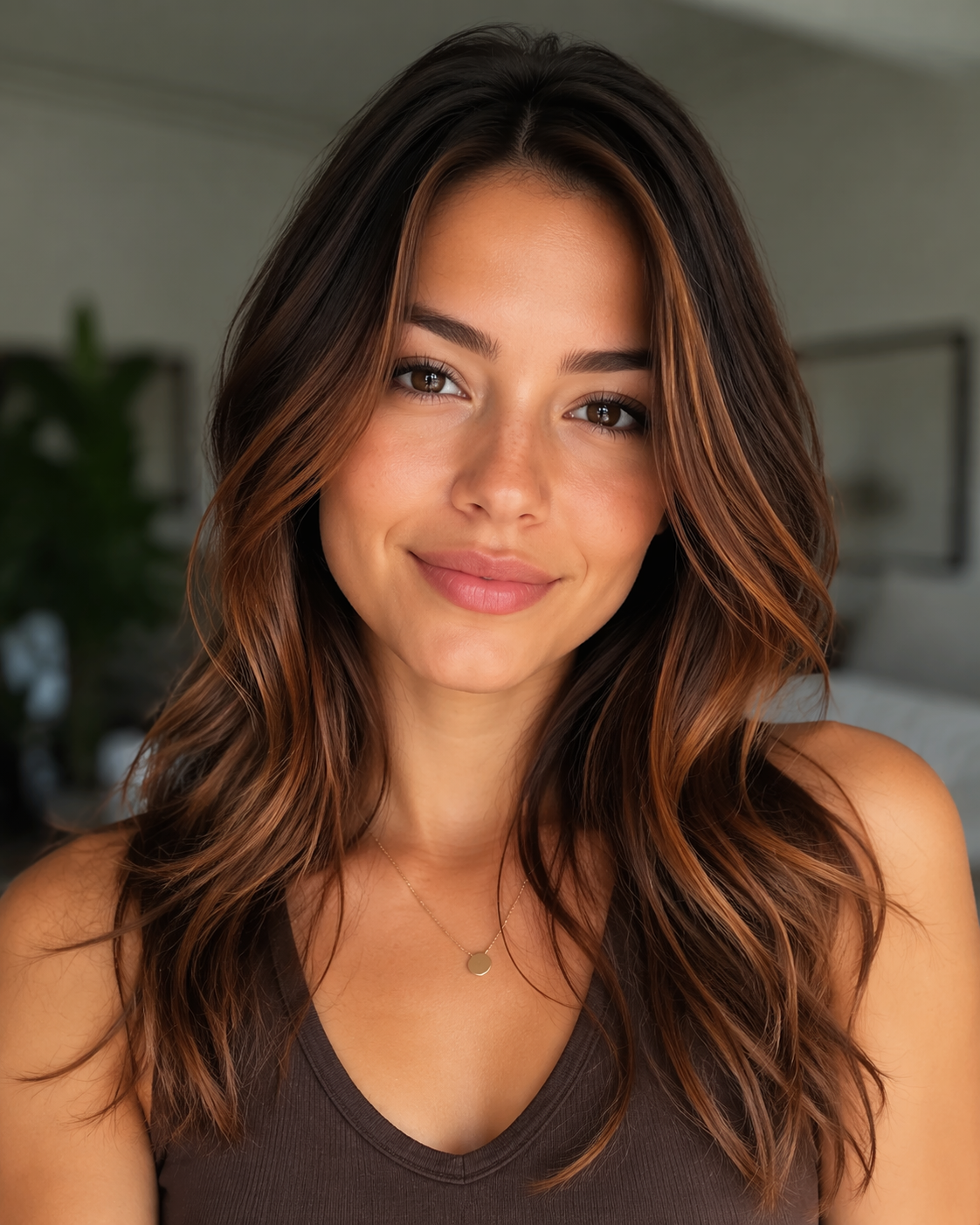 Dreamina virtual hair highlights try on prompt example 6: Before-and-After Highlight Mood