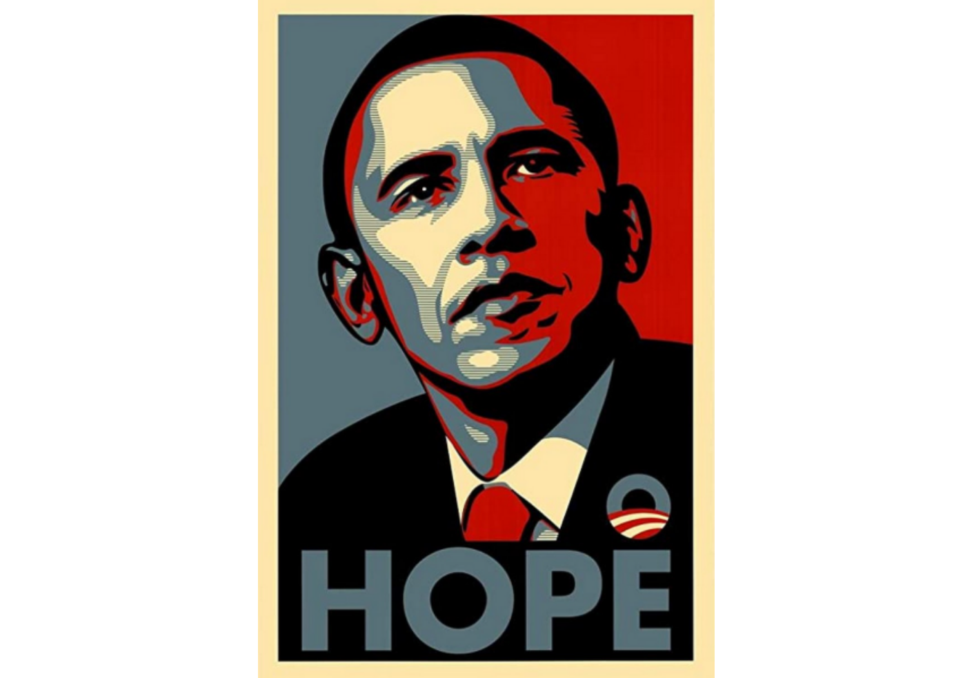 Obama poster with bold colors