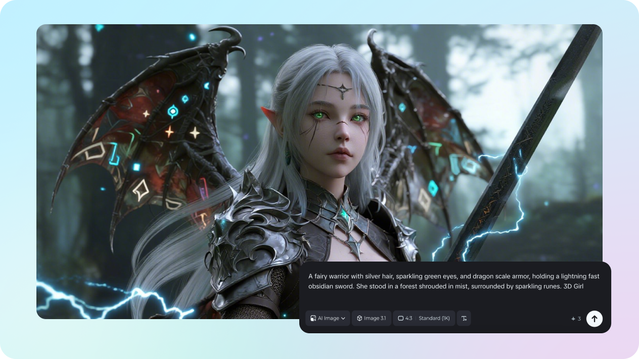 generate 3D character