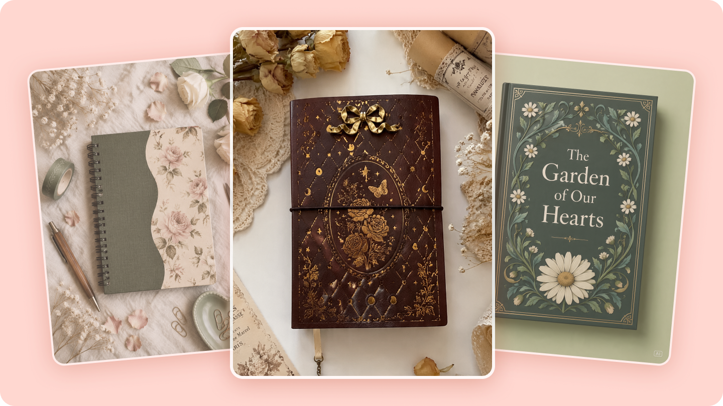 Notebook-Cover-Design: Trendige Stile, KI-Aufforderungen und Pro-Design-Tipps