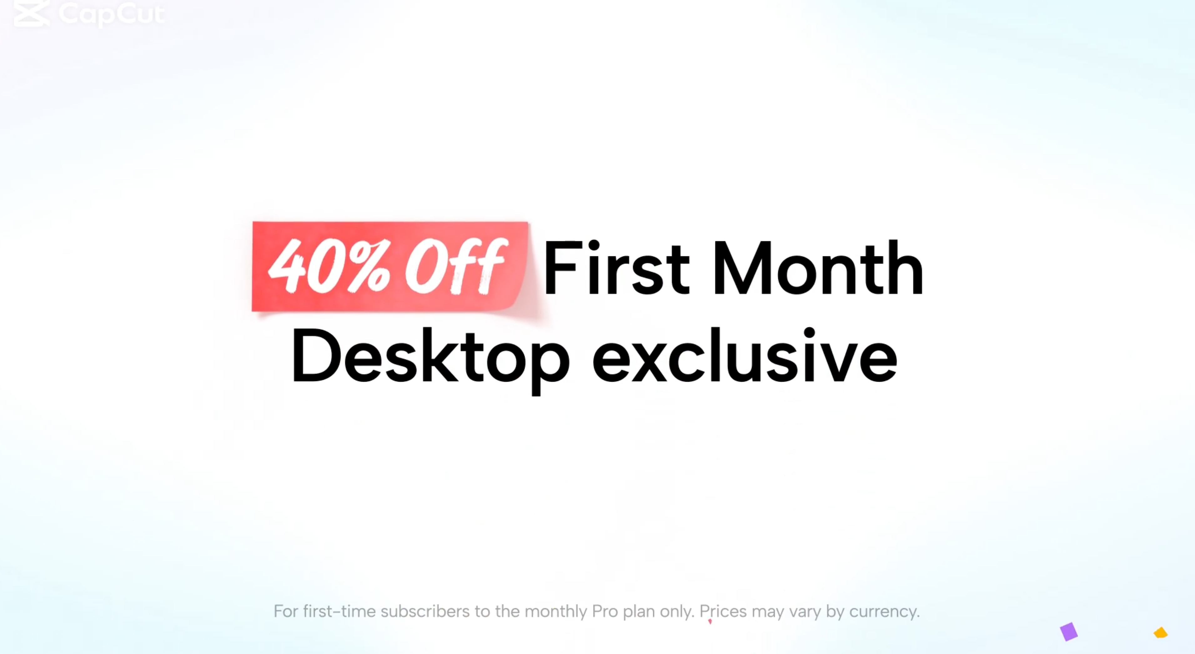  CapCut Black Friday sale