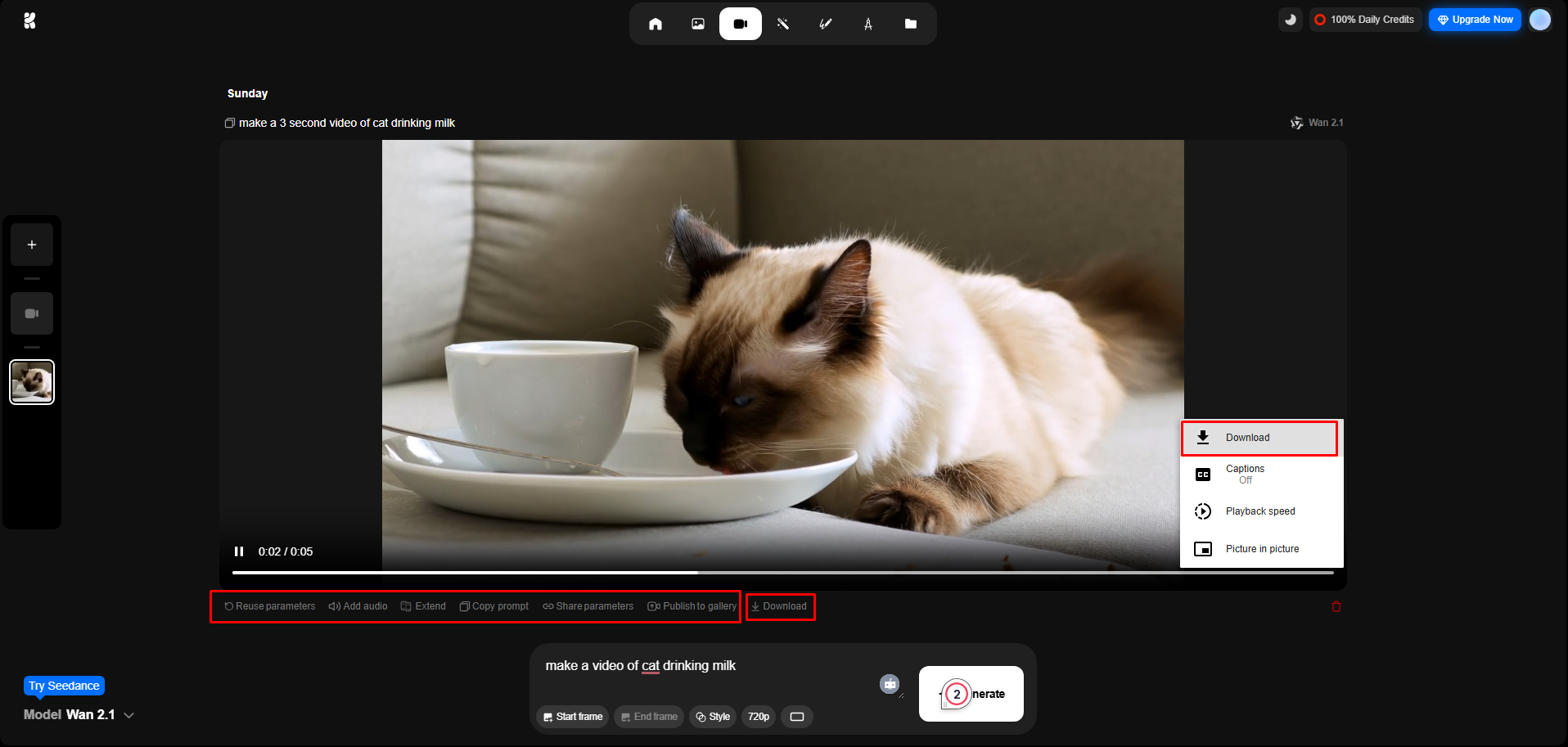 Download or edit your video