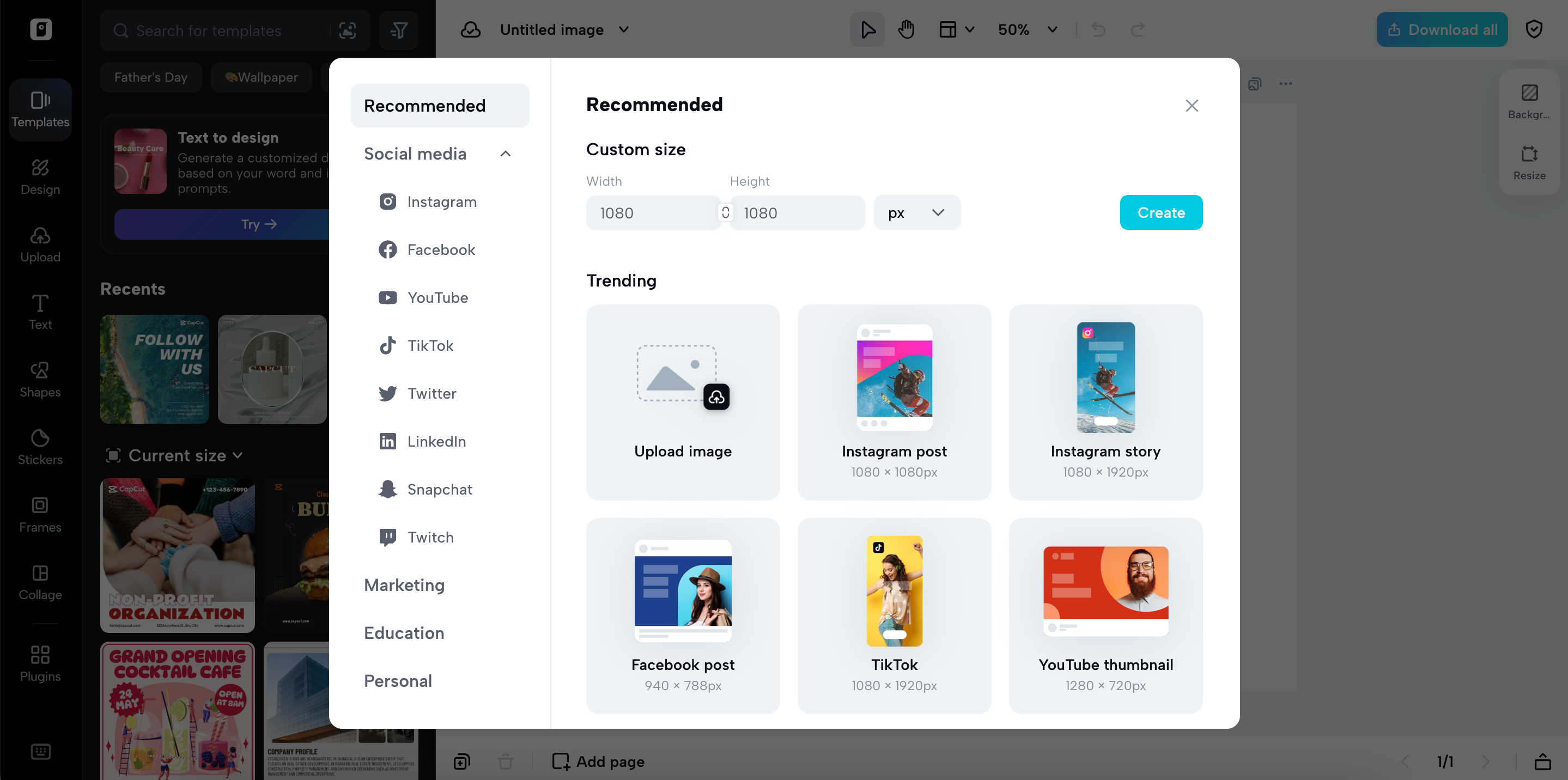 I-access ang studio ng imahe