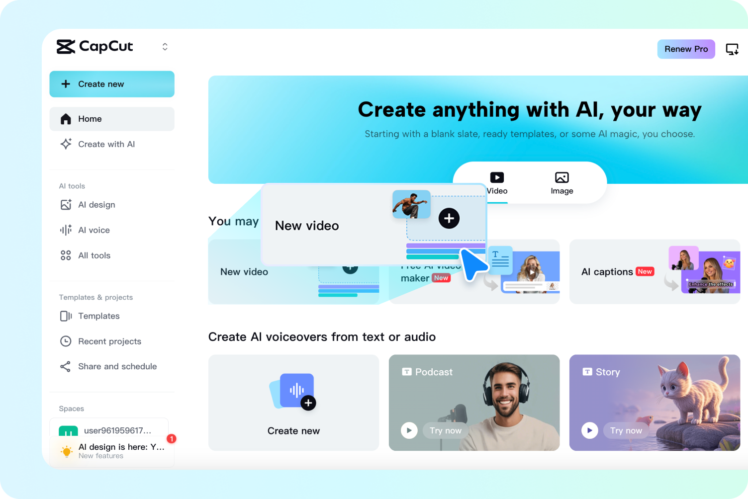 Import your green-screen video