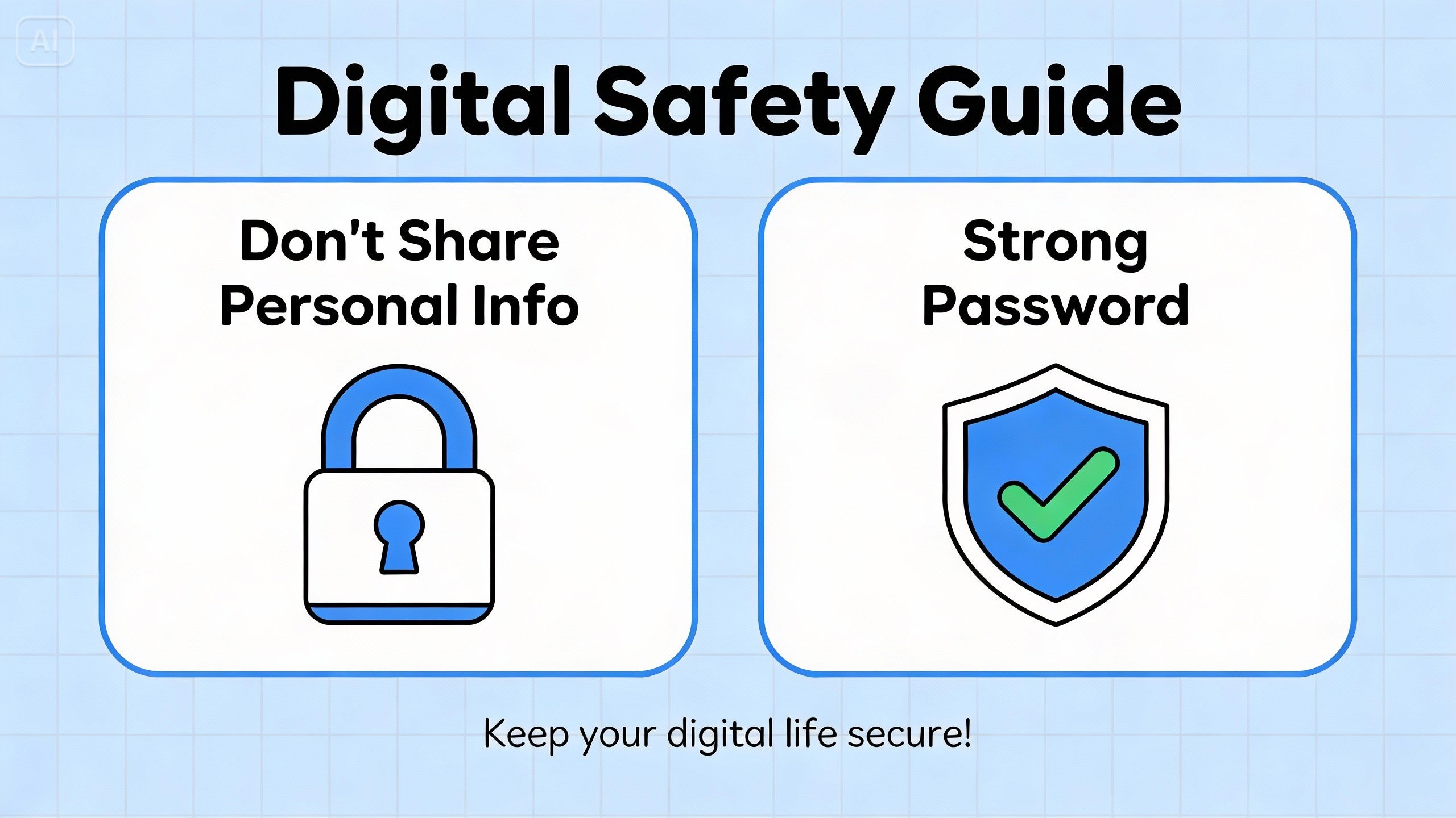 afiș ghid digital de siguranță.