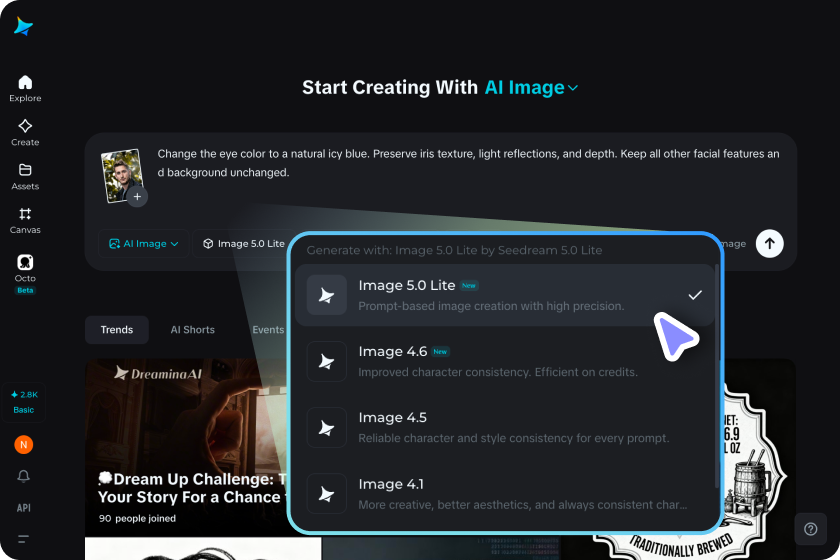 Choose settings and generate