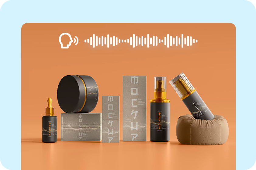 Using an AI audio generator to generate voices for product promotion