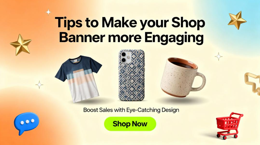 Dicas a seguir para um banner de loja envolvente