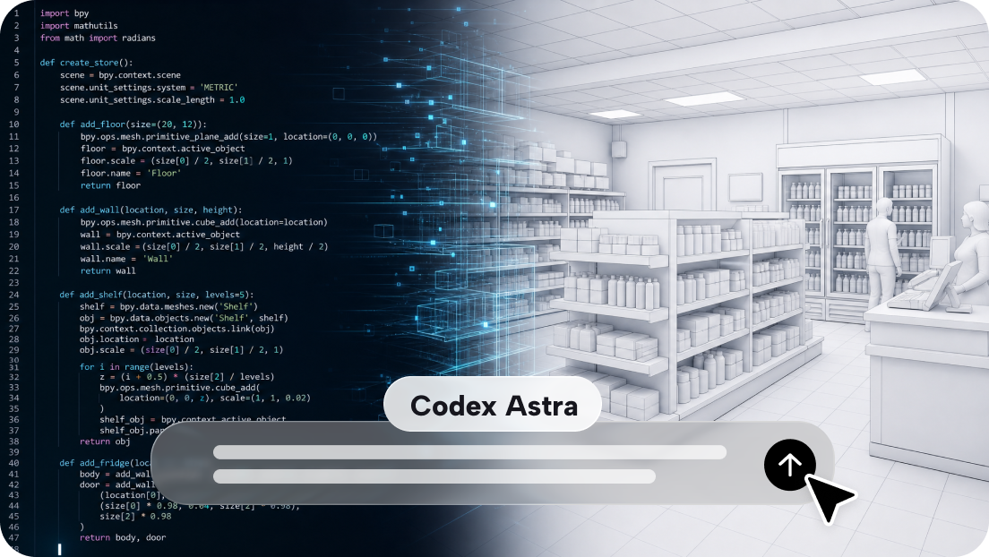 Generar código 3D complejo con Codex Astra