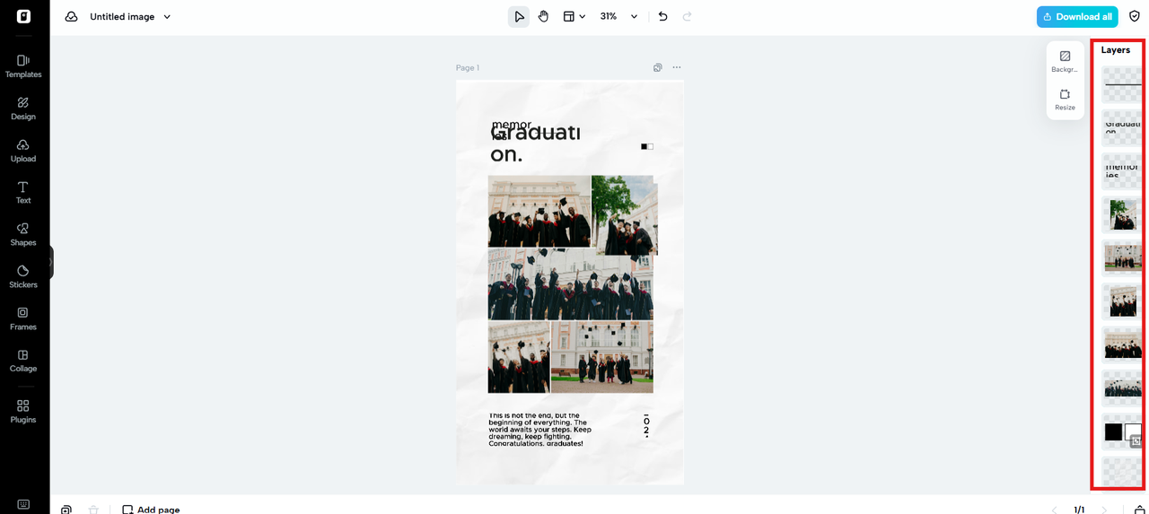 Multi-layer editing support