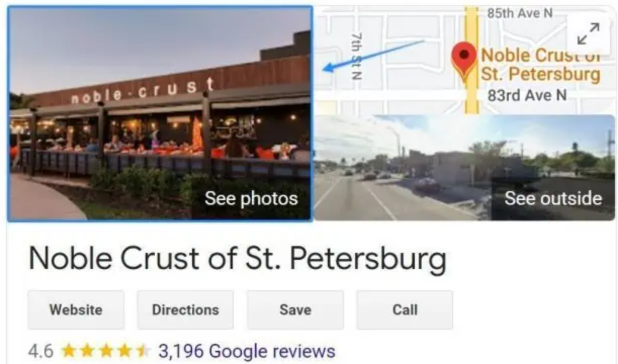 İdeal bir Google My Business kapak boyutu
