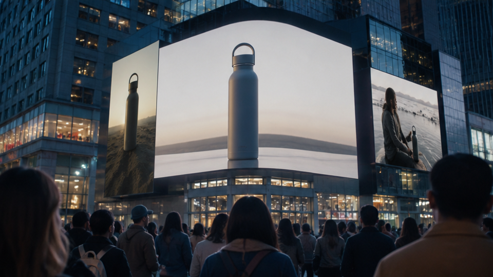 Internationale reclameprompt voorbeeld 3 - Wereldwijde campagnefinale met aanpasbare lege kopieerruimte