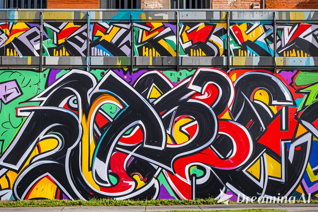 Shepard Fairey-styled graffiti design example