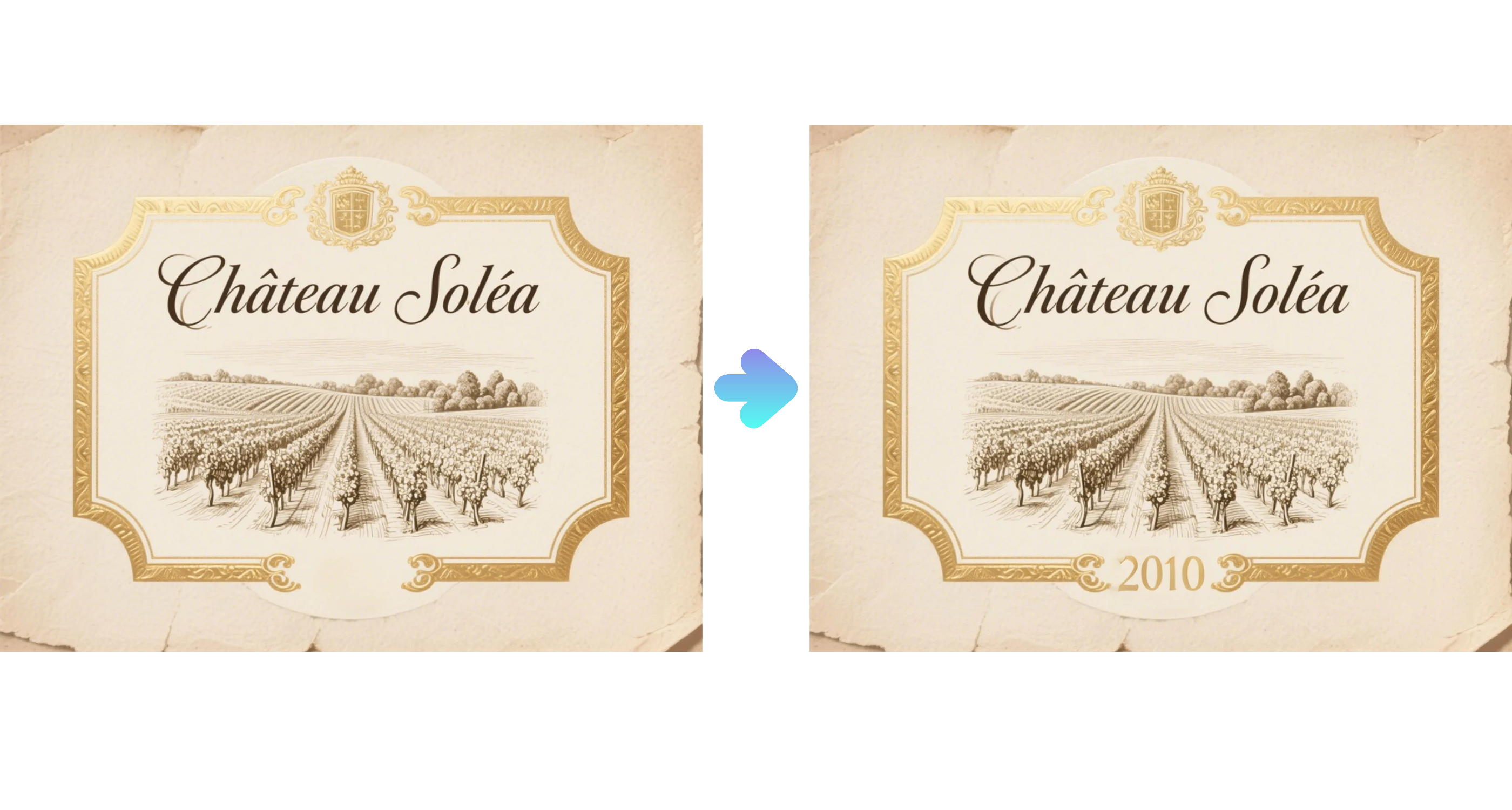 label botol anggur yang dipersonalisasi