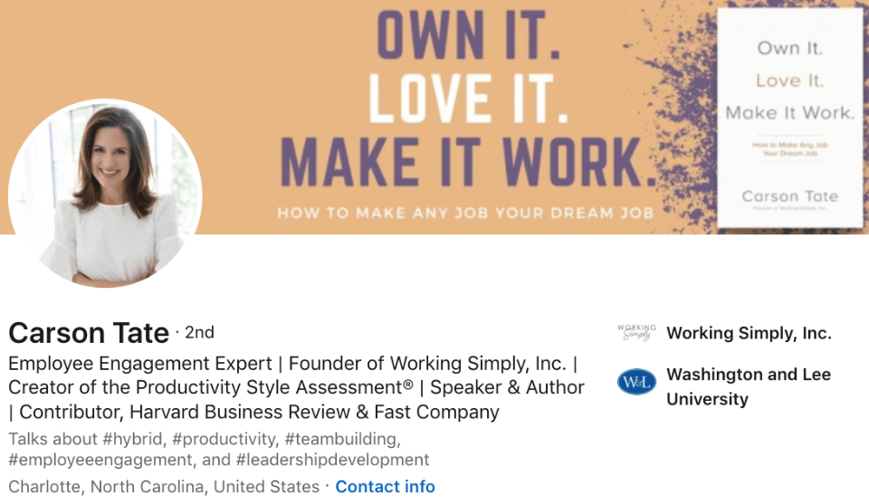 Banner de LinkedIn