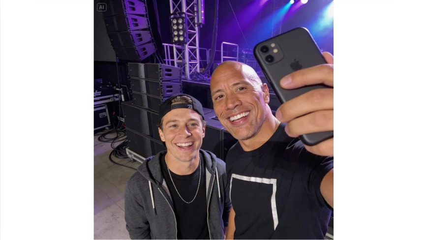 Selfie with a celebrity