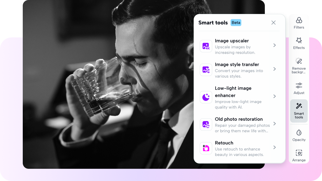 Customize visuals with mighty editing tools