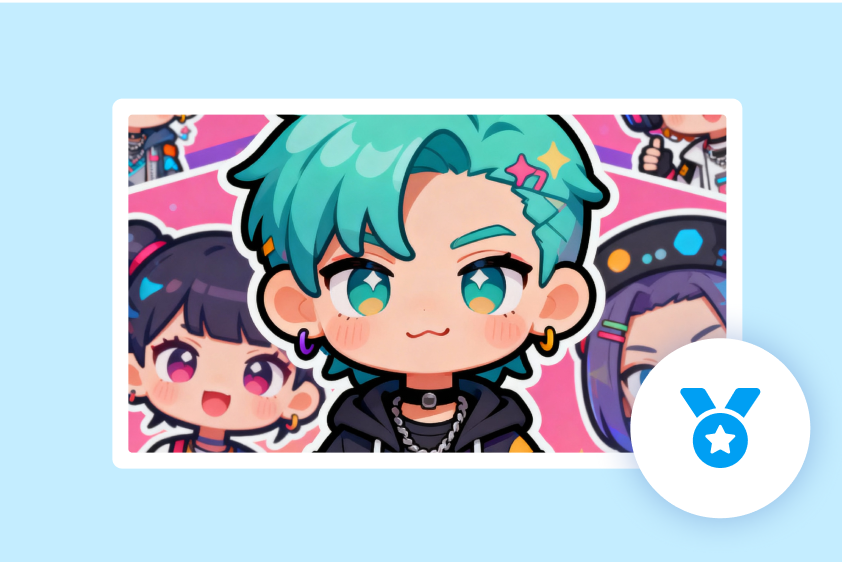 audience with custom chibi avatars