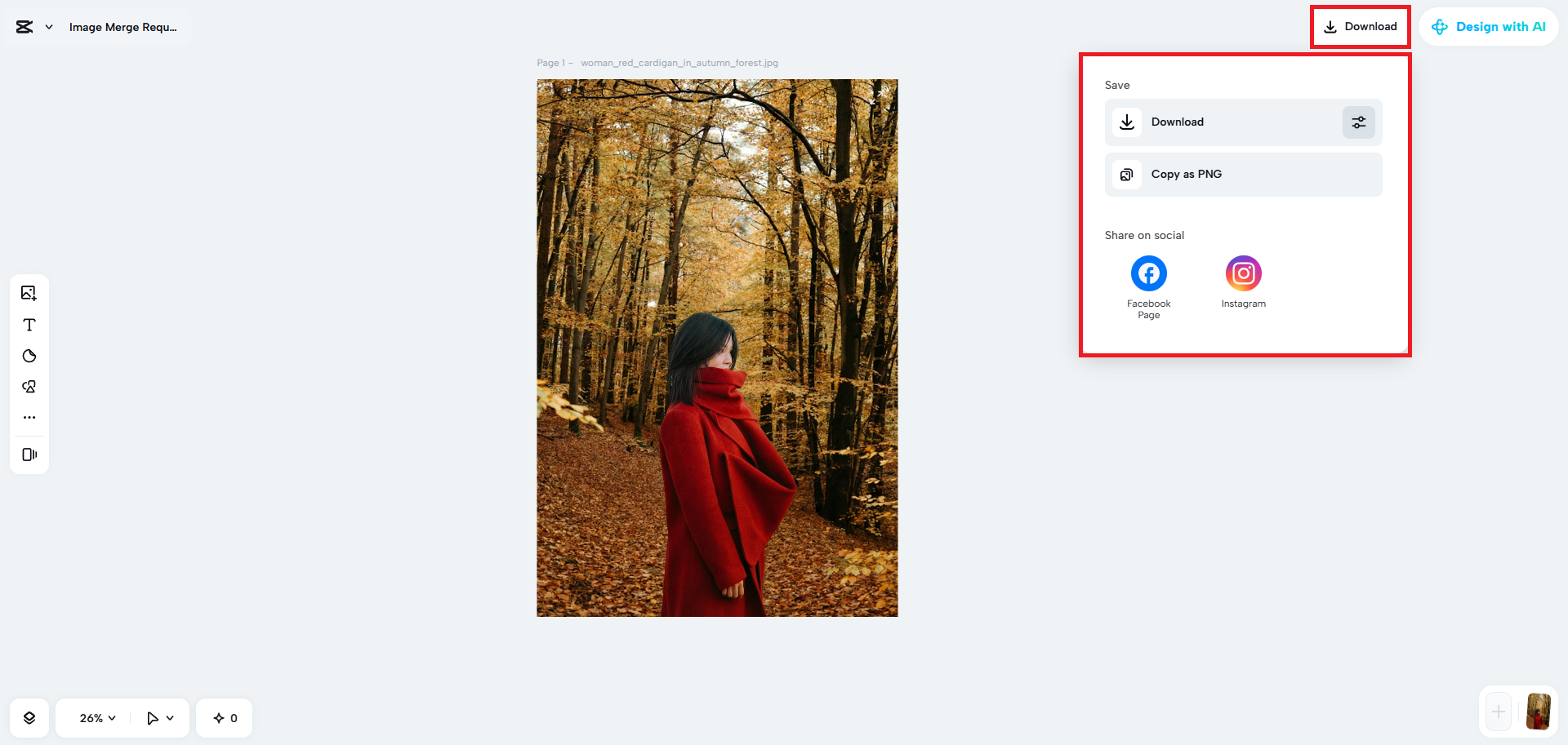 Export your image