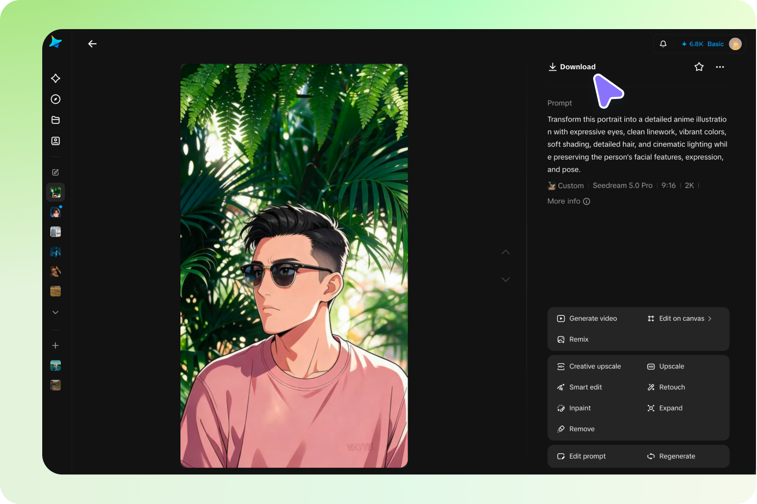 Refine specific areas and export the illustration