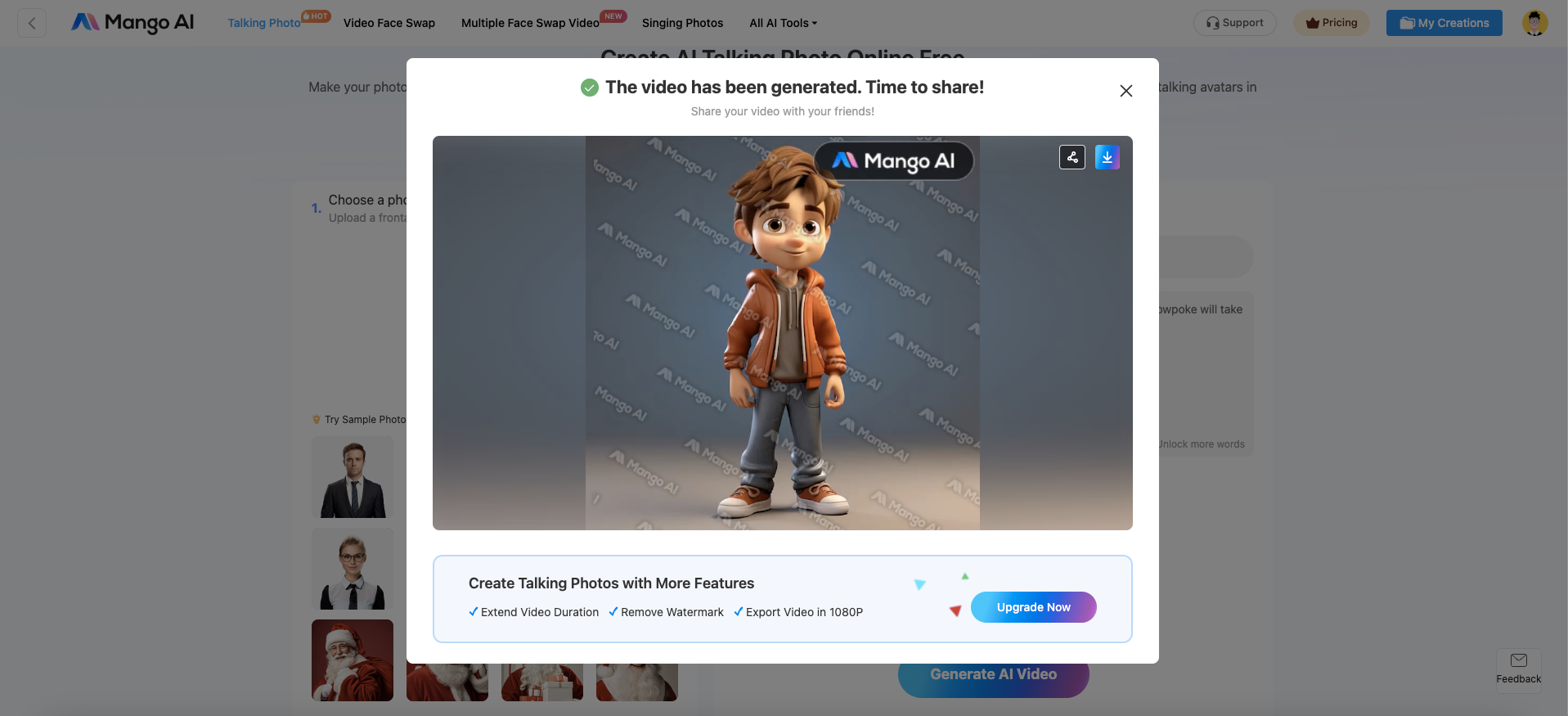 create a cartoon avatar from photo
